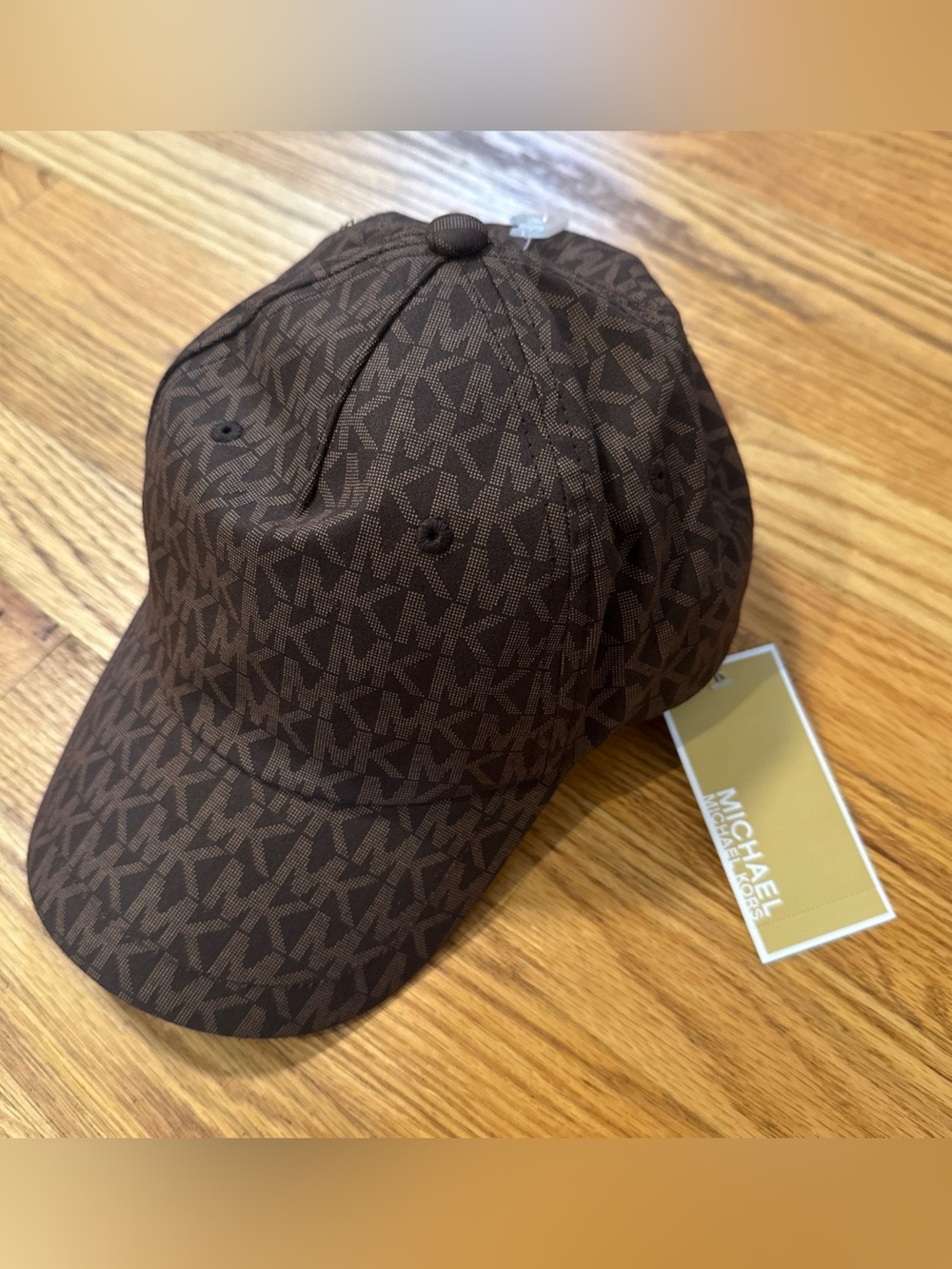 Michael Kors Women Fashionable Hat Adjustable Luxury Brown NWT